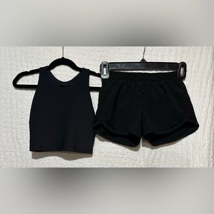 Like New! Girls Old Navy Active racerback tank and shorts set. Sz S, 6/7